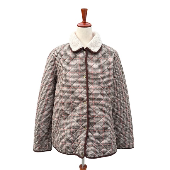 Lauren Ralph Lauren Jackets & Blazers - LAUREN RALPH LAUREN‎ BEIGE QUILTED COAT JACKET SIZE XL